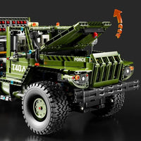 Thumbnail for Building Blocks MOC T4011 Tech Rocket Launcher Katyusha Car Bricks Toy - 10