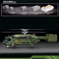 Thumbnail for Building Blocks MOC T4013 RC Military Ka27 Helicopter Bricks Toy - 3