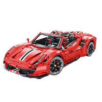 Thumbnail for Building Blocks MOC T5005 Ferrari 488 Super Racing Sports Car Bricks Toys - 1