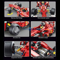 Thumbnail for Building Blocks MOC T5006 RC F1 Formula Racing Sports Car Bricks Toys - 6