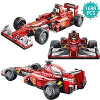 Thumbnail for Building Blocks MOC T5006 RC F1 Formula Racing Sports Car Bricks Toys - 4
