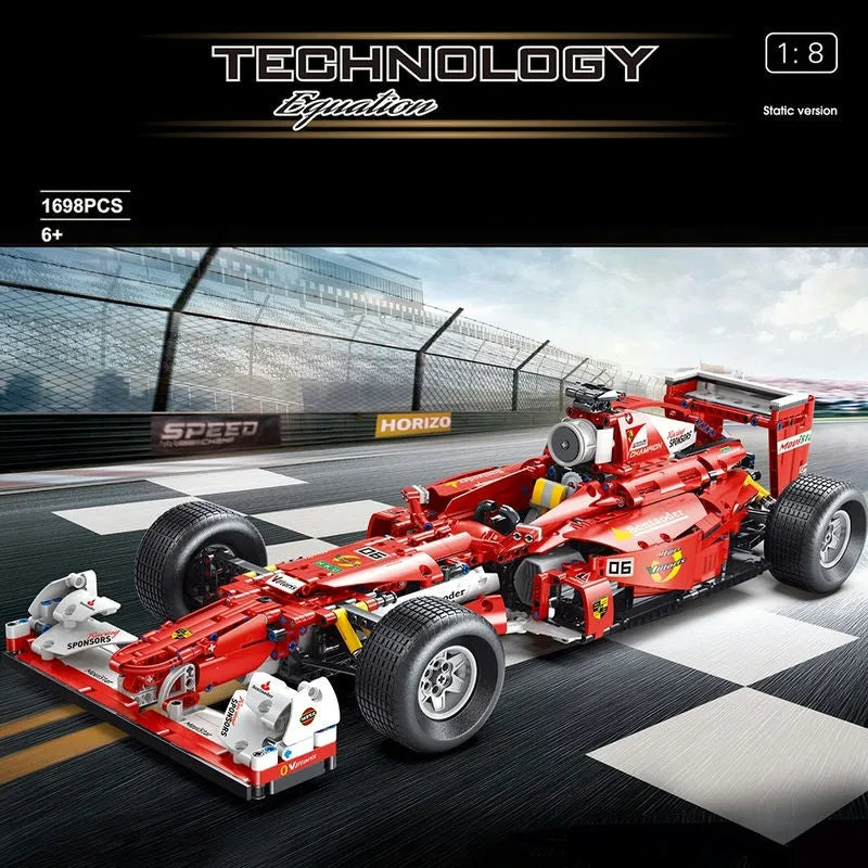 Building Blocks MOC T5006 RC F1 Formula Racing Sports Car Bricks Toys - 10