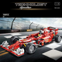 Thumbnail for Building Blocks MOC T5006 RC F1 Formula Racing Sports Car Bricks Toys - 10
