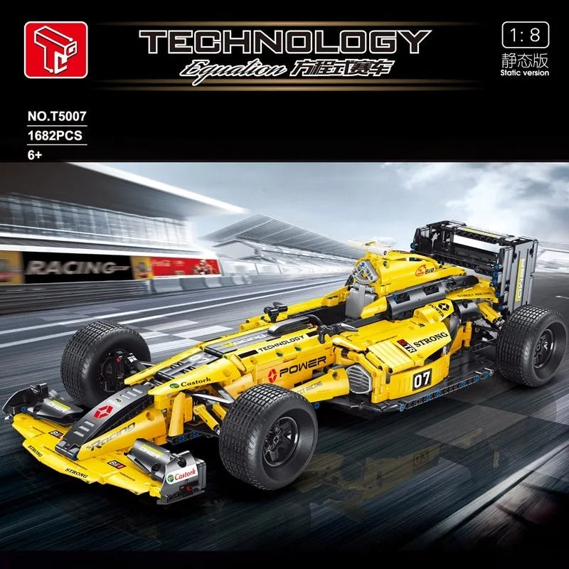 Building Blocks MOC T5007 RC F1 Formula Racing Sports Car Bricks Toys Construction Set Toys - 2