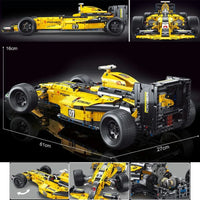 Thumbnail for Building Blocks MOC T5007 RC F1 Formula Racing Sports Car Bricks Toys - 4