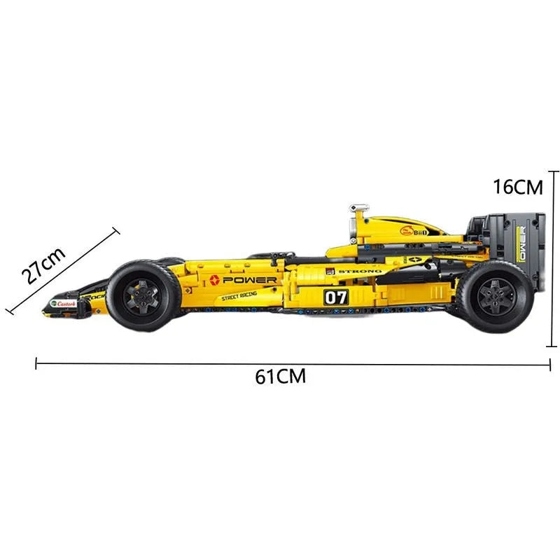 F1 Bricks Rc MOC T5007 RC Formula Racing Sports Car Bricks Toys