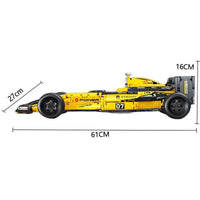 Thumbnail for Building Blocks MOC T5007 RC F1 Formula Racing Sports Car Bricks Toys - 10