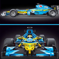 Thumbnail for Building Blocks MOC T5008 RC F1 Formula Racing Sports Car Bricks Toys - 7