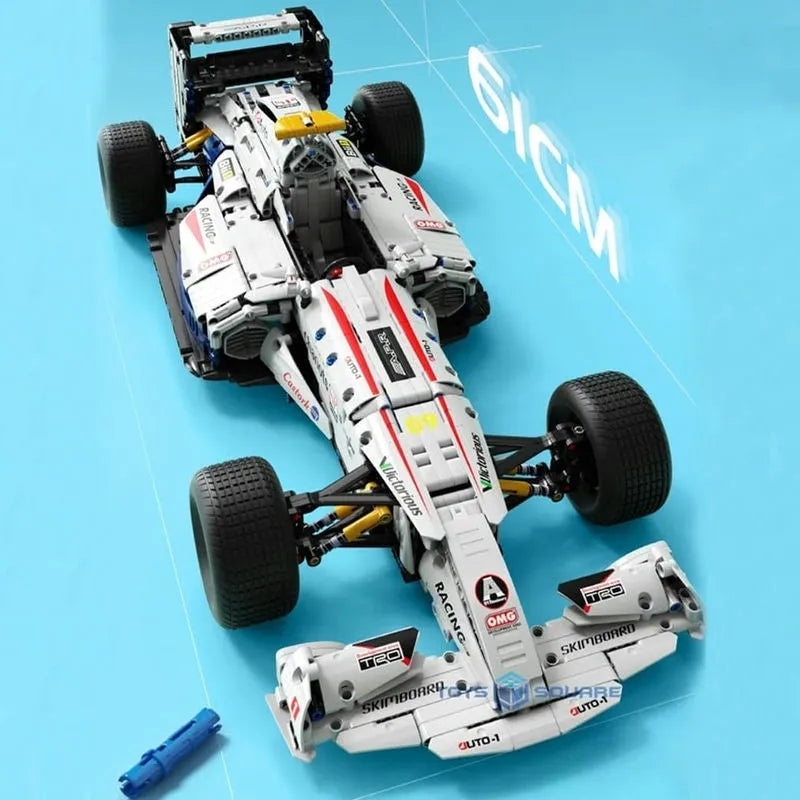F1 Bricks Rc MOC T5009 RC Formula Racing Sports Car Bricks Toys
