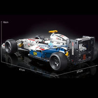 Thumbnail for Building Blocks MOC T5009 RC F1 Formula Racing Sports Car Bricks Toys - 10