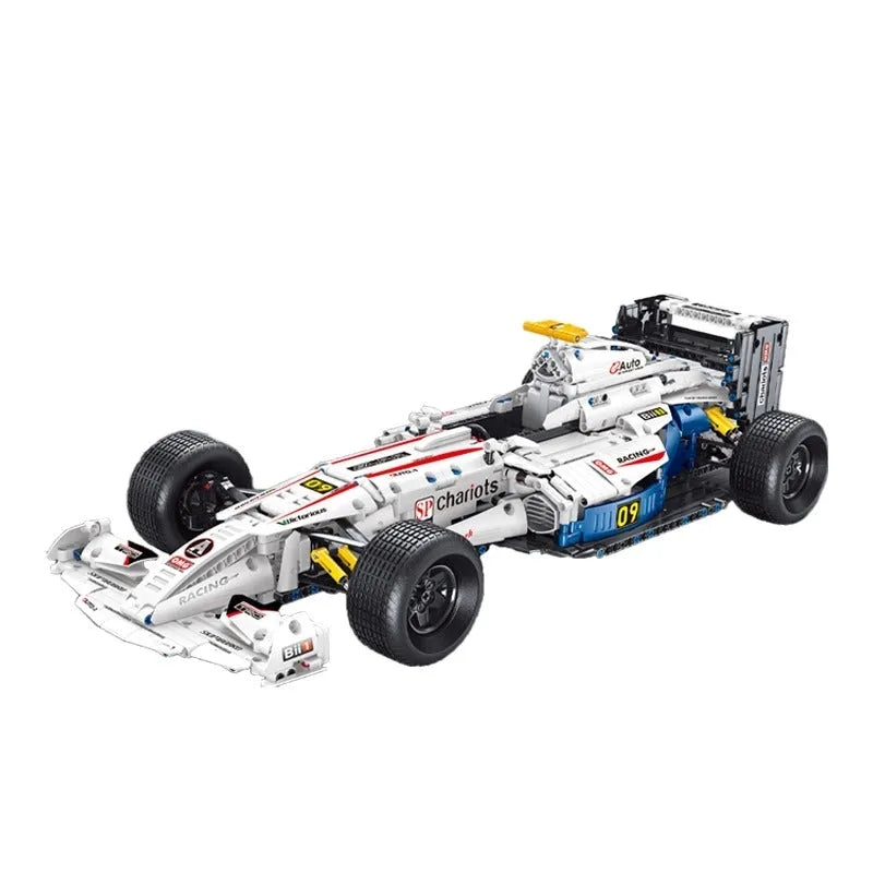 F1 Bricks Rc MOC T5009 RC Formula Racing Sports Car Bricks Toys