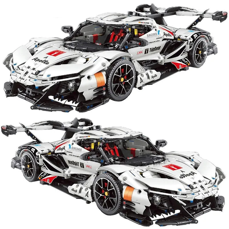 Building Blocks MOC T5012A RC APP Apollo IE Super Racing Car Bricks Toys - 2