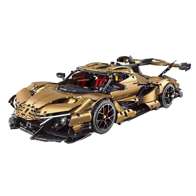 Building Blocks MOC T5012C Electroplated Apollo IE Super Racing Car Bricks Toy Construction Set Toys - 1