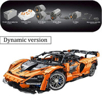 Thumbnail for Building Blocks MOC T5013 RC Motorized McLaren Senna Hypercar Bricks Toy Construction Set Toys - 3