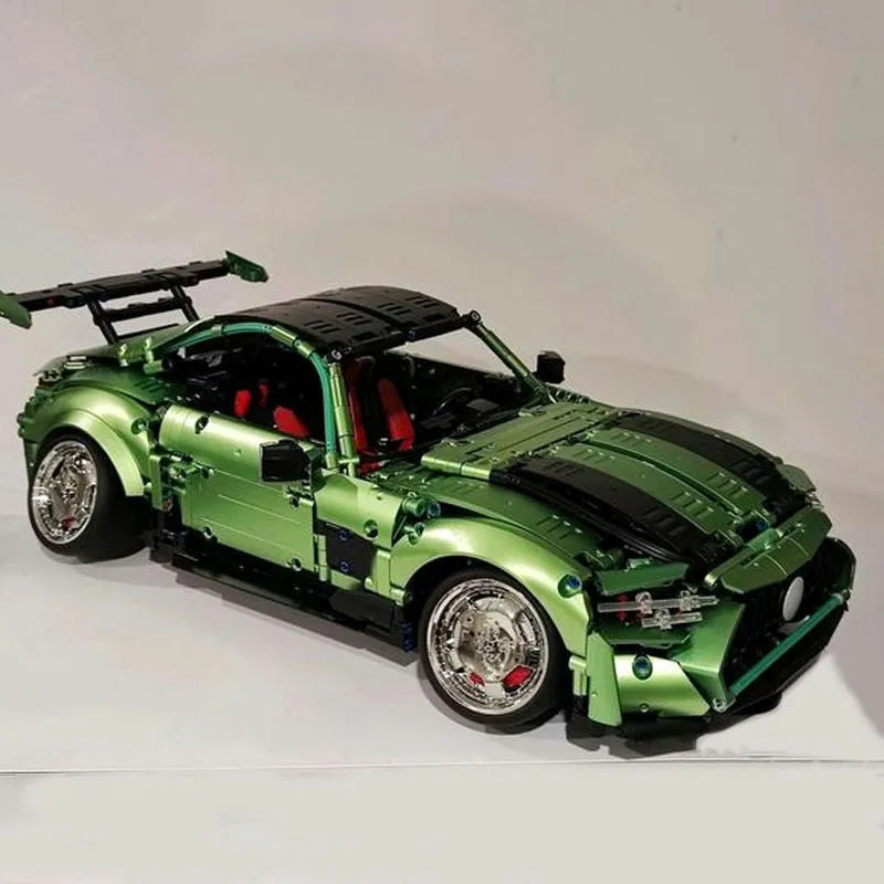 Building Blocks MOC T5019 RC Electroplated AMG GT Sport Racing Car Bricks Toy - 5