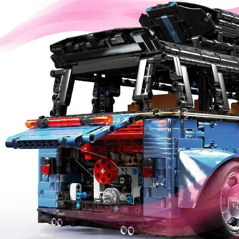 Building Blocks MOC T5022A Tech Motorized RC Camper Bus Van Bricks Toy - 9