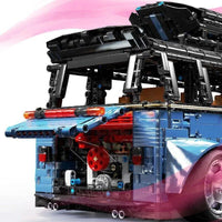Thumbnail for Building Blocks MOC T5022A Tech Motorized RC Camper Bus Van Bricks Toy - 9