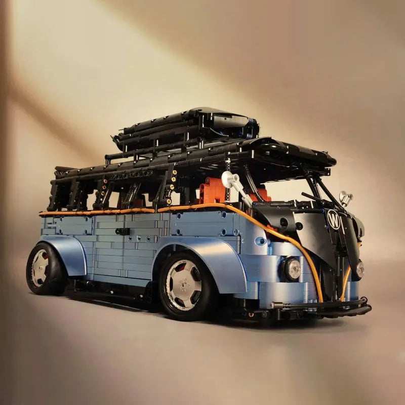 Building Blocks MOC T5022A Tech Motorized RC Camper Bus Van Bricks Toy - 11