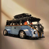 Thumbnail for Building Blocks MOC T5022A Tech Motorized RC Camper Bus Van Bricks Toy - 11