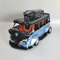 Thumbnail for Building Blocks MOC T5022A Tech Motorized RC Camper Bus Van Bricks Toy - 17