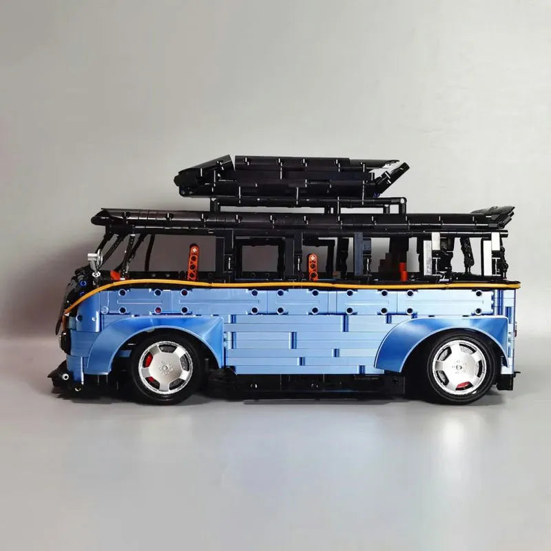 Building Blocks MOC T5022A Tech Motorized RC Camper Bus Van Bricks Toy - 18