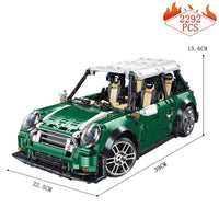 Thumbnail for Building Blocks MOC T5025A MINI Cooper S Classic Sports Car Bricks Toy - 9
