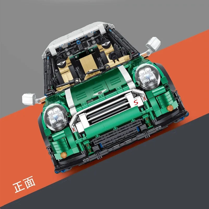 Building Blocks MOC T5025A MINI Cooper S Classic Sports Car Bricks Toy - 5