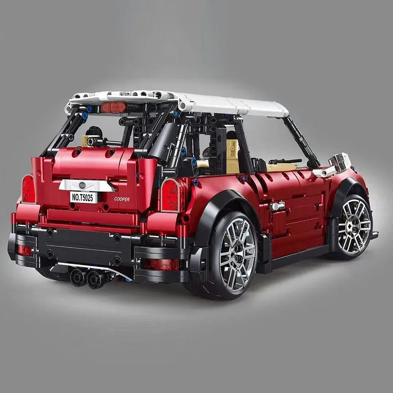 Building Blocks MOC T5025B Motorized RC MINI Cooper S Sports Car Bricks Toy Construction Set Toys - 4