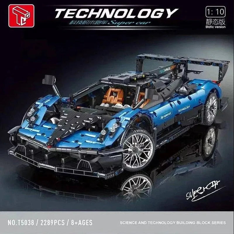 Building Blocks MOC T5038 Pagani Zonda R Sports Car Supercar Bricks Toys - 2