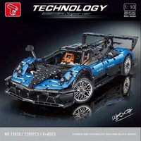 Thumbnail for Building Blocks MOC T5038 Pagani Zonda R Sports Car Supercar Bricks Toys - 2