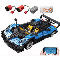 Thumbnail for Building Blocks MOC T5038 RC APP Sports Car Pagani Zonda R Bricks Toy Construction Set Toys - 1