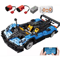 Thumbnail for Building Blocks MOC T5038 RC APP Sports Car Pagani Zonda R Bricks Toy - 1
