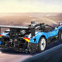 Thumbnail for Building Blocks MOC T5038 RC APP Sports Car Pagani Zonda R Bricks Toy - 9