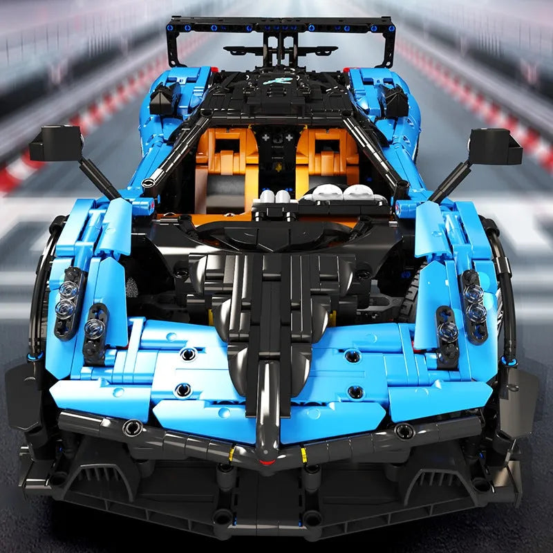 Building Blocks MOC T5038 RC APP Sports Car Pagani Zonda R Bricks Toy - 4