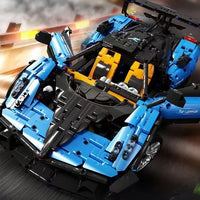 Thumbnail for Building Blocks MOC T5038 RC APP Sports Car Pagani Zonda R Bricks Toy - 7