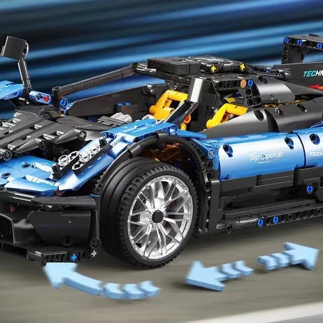 Building Blocks MOC T5038 RC APP Sports Car Pagani Zonda R Bricks Toy Construction Set Toys - 10
