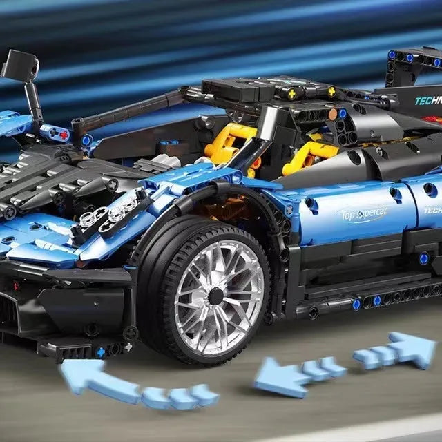 Building Blocks MOC T5038 RC APP Sports Car Pagani Zonda R Bricks Toy - 10