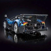 Thumbnail for Building Blocks MOC T5038 RC APP Sports Car Pagani Zonda R Bricks Toy - 5