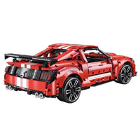 Thumbnail for Building Blocks MOC Tech Classic Shelby GT500 Racing Car Bricks Toy T5017B - 10