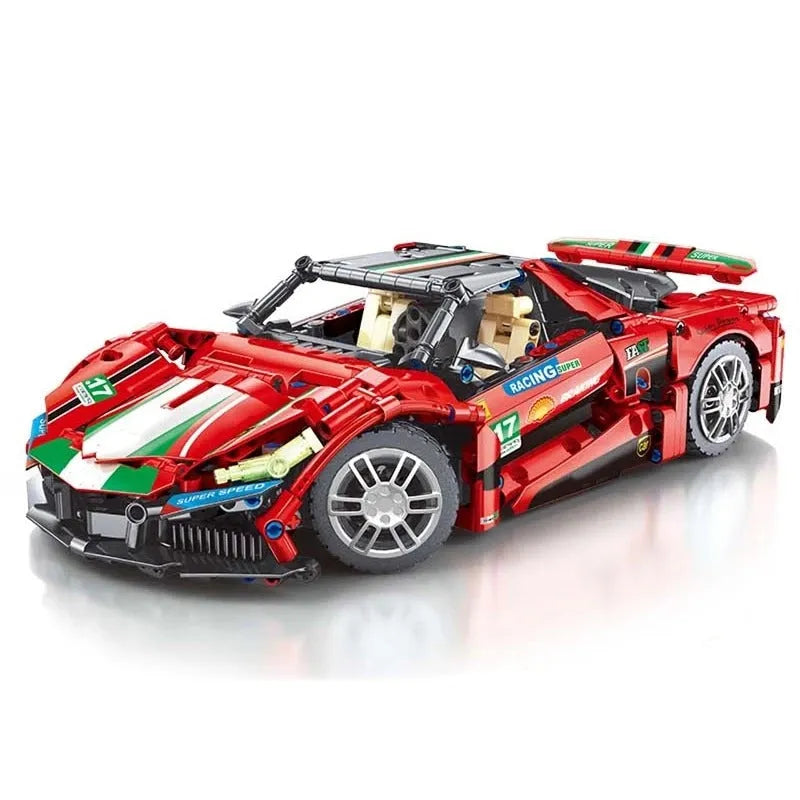 MOC Tech Classic Sports Racing Car Building Blocks