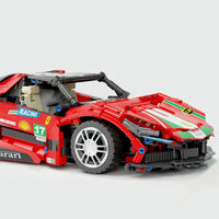 Thumbnail for Building Blocks MOC Tech Classic Supercar Sports Racing Car Bricks Toy T2017 - 4