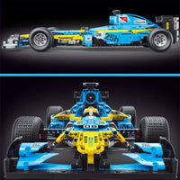 Thumbnail for Building Blocks MOC Tech F1 Formula One Racing Car Bricks Toy T5008 - 7