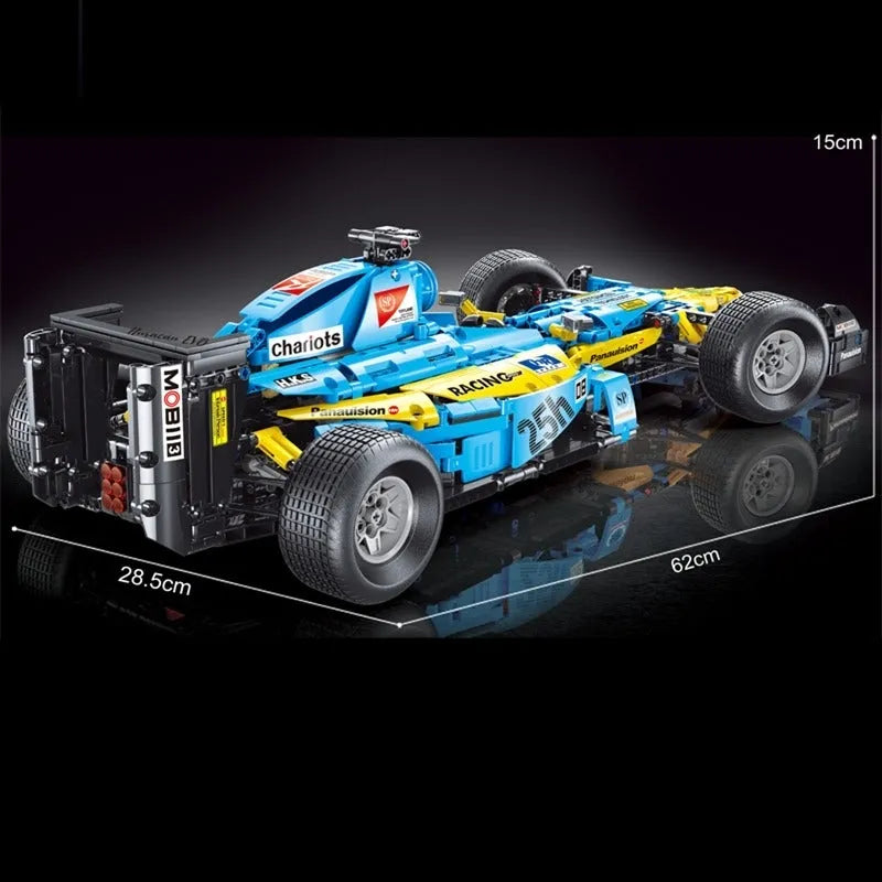Building Blocks MOC Tech F1 Formula One Racing Car Bricks Toy T5008 - 8