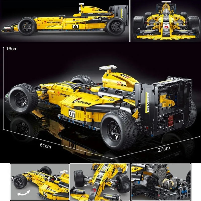 Building Blocks MOC Tech F1 Formula Racing Sports Car Bricks Toy T5007 - 10
