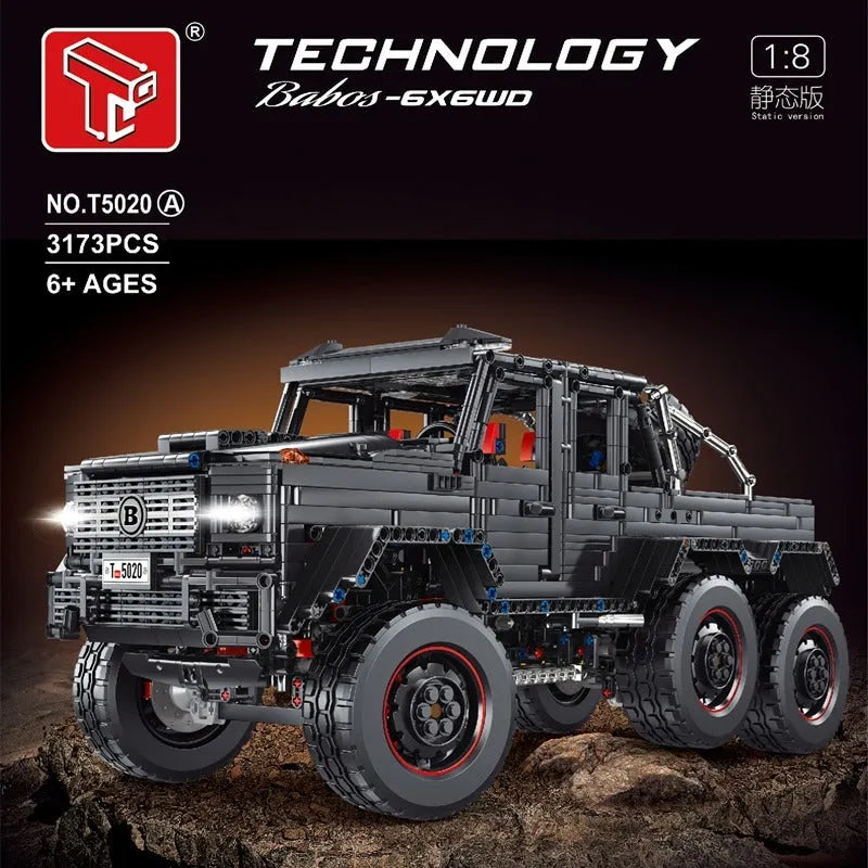 Building Blocks MOC Tech RC Off - Road LAND CRUISER Car Bricks Toys T5020A - 2