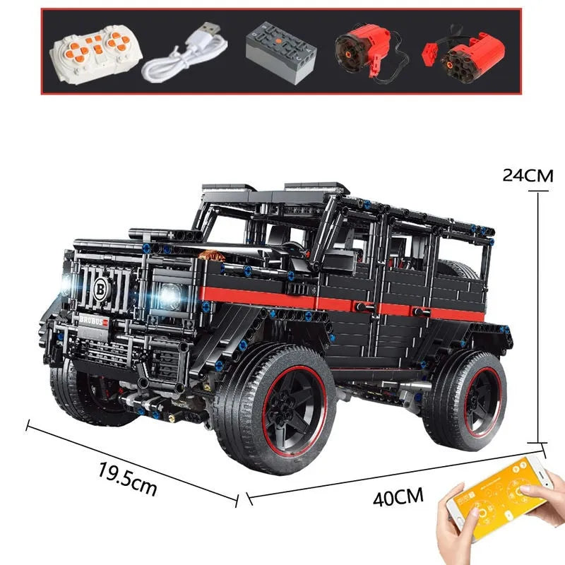 Building Blocks MOC Tech RC Off - Road SUV King Kong Barbie Bricks Toy T5016A - 1