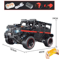 Thumbnail for Building Blocks MOC Tech RC Off - Road SUV King Kong Barbie Bricks Toy T5016A - 1