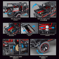 Thumbnail for Building Blocks MOC Tech RC Off - Road SUV King Kong Barbie Bricks Toy T5016A - 8