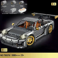 Thumbnail for Building Blocks MOC Tech RC Super Classic Sports Car Bricks Toys T5037BP - 1