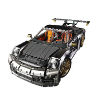 Thumbnail for Building Blocks MOC Tech RC Super Classic Sports Car Bricks Toys T5037BP - 4